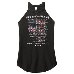 Hey Snowflake In The Real World Veteran Military Women's Perfect Tri Rocker Tank