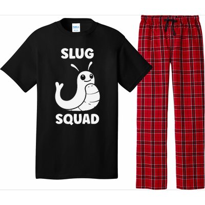 Humor Slugs Insect Cute Minimalist Simple Squad Slug Pajama Set