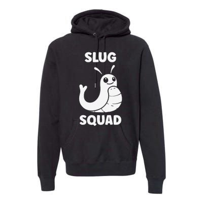 Humor Slugs Insect Cute Minimalist Simple Squad Slug Premium Hoodie