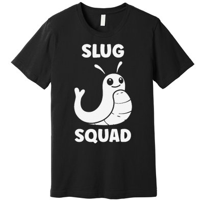 Humor Slugs Insect Cute Minimalist Simple Squad Slug Premium T-Shirt