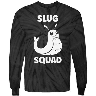 Humor Slugs Insect Cute Minimalist Simple Squad Slug Tie-Dye Long Sleeve Shirt