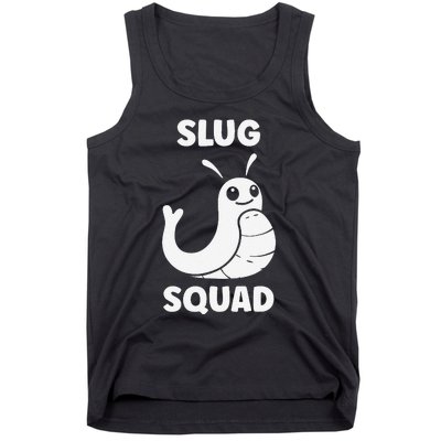 Humor Slugs Insect Cute Minimalist Simple Squad Slug Tank Top