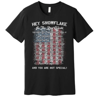 Hey Snowflake In The Real World Military Premium T-Shirt