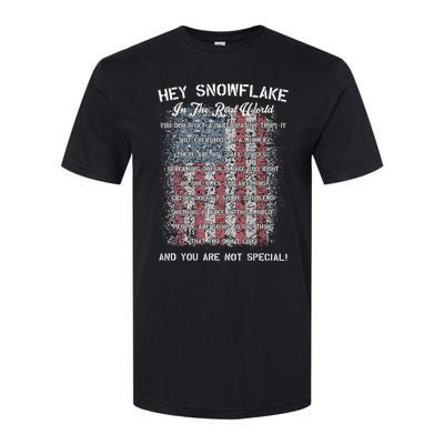 Hey Snowflake In The Real World Military Softstyle CVC T-Shirt