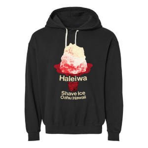 Hawaii Shave Ice Retro Haleiwa Garment-Dyed Fleece Hoodie