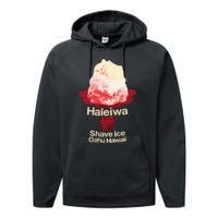 Hawaii Shave Ice Retro Haleiwa Performance Fleece Hoodie