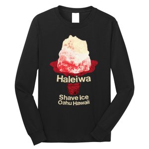 Hawaii Shave Ice Retro Haleiwa Long Sleeve Shirt