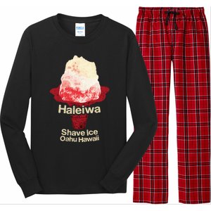 Hawaii Shave Ice Retro Haleiwa Long Sleeve Pajama Set