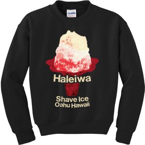 Hawaii Shave Ice Retro Haleiwa Kids Sweatshirt