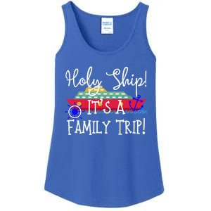 Holy Ship! It's A Family Trip Cute Gift Ladies Essential Tank