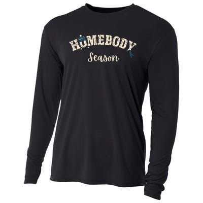 Homebody Season Introvert Shy Guy Fall Vibes Winter Blues Cooling Performance Long Sleeve Crew