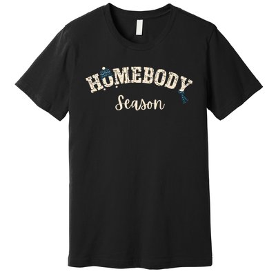 Homebody Season Introvert Shy Guy Fall Vibes Winter Blues Premium T-Shirt