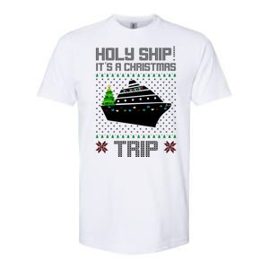 Holy Ship It's A Christmas Trip Family Vacation Cruise Softstyle® CVC T-Shirt