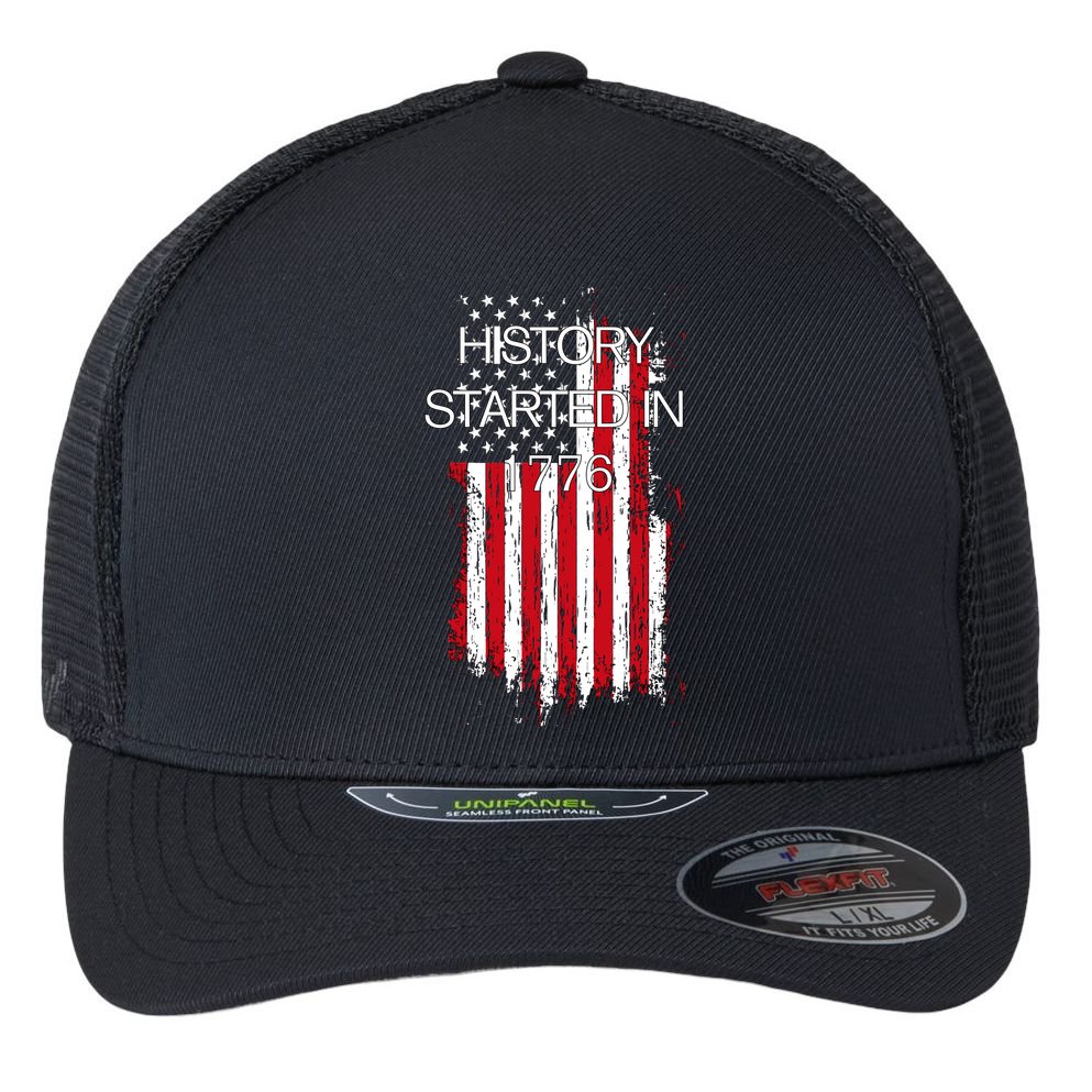 History Started In 1776 Flexfit Unipanel Trucker Cap