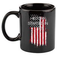 History Started In 1776 11oz C Handle Ceramic Mug
