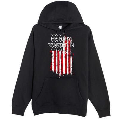 History Started In 1776 Premium Pullover Hoodie