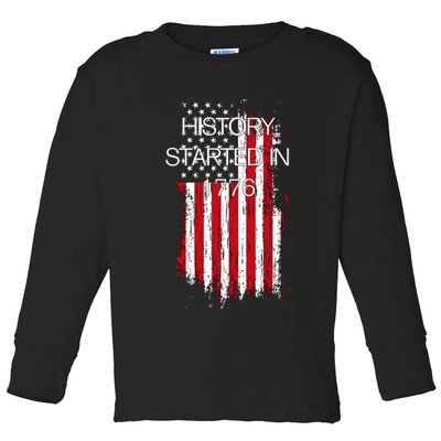 History Started In 1776 Toddler Long Sleeve Shirt