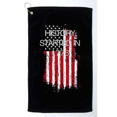 History Started In 1776 Golf Towel