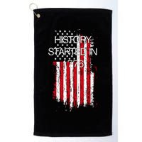 History Started In 1776 Golf Towel
