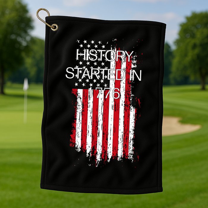 History Started In 1776 Golf Towel