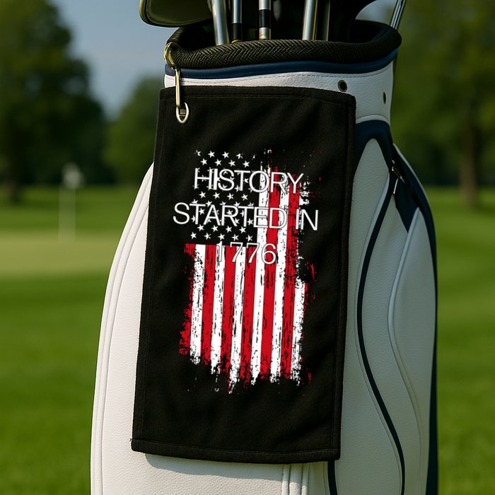 History Started In 1776 Golf Towel