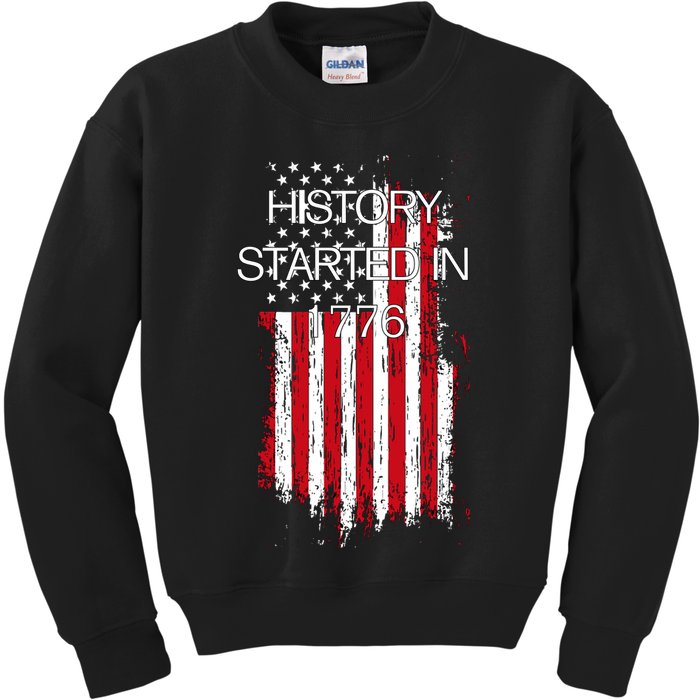 History Started In 1776 Kids Sweatshirt