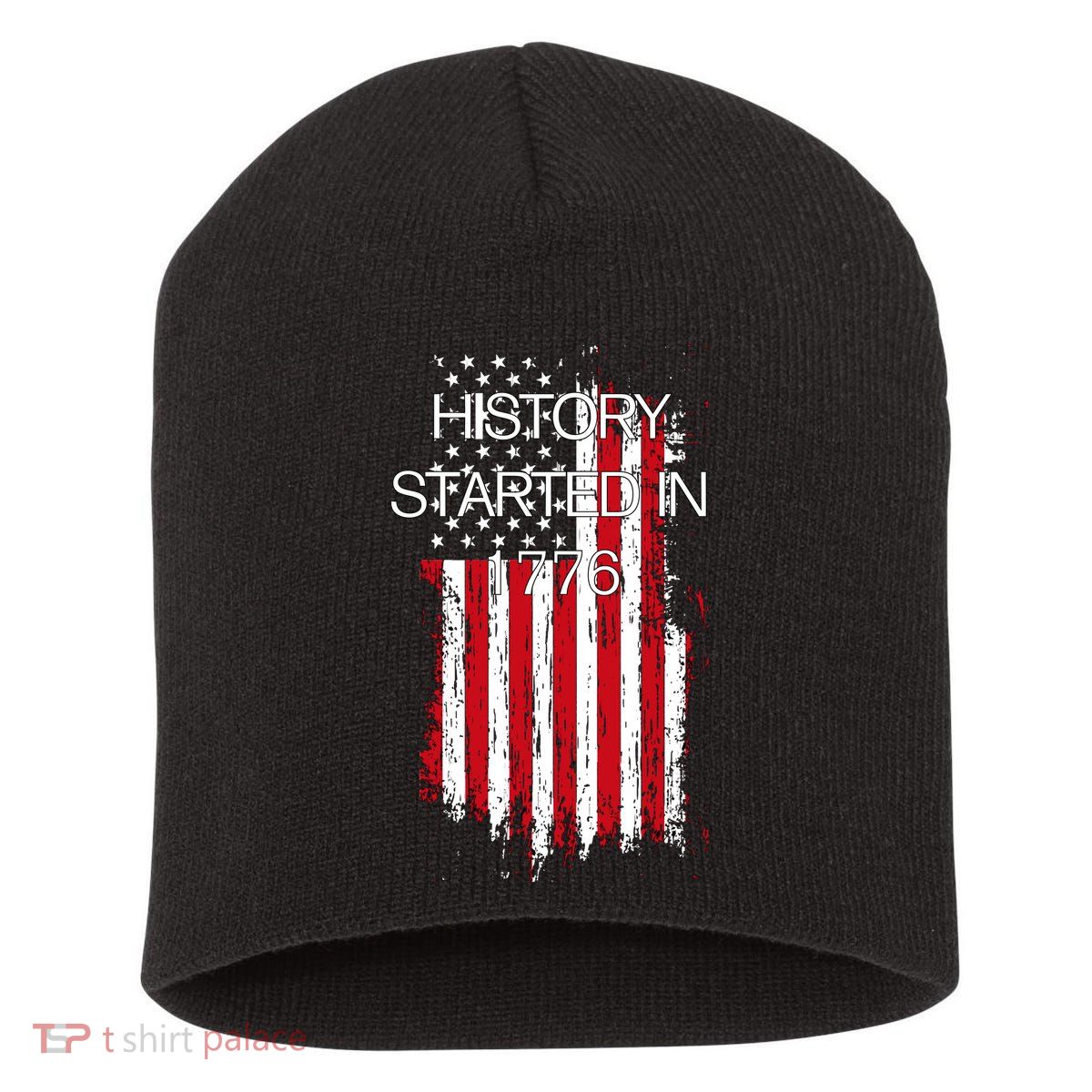 History Started In 1776 Short Acrylic Beanie