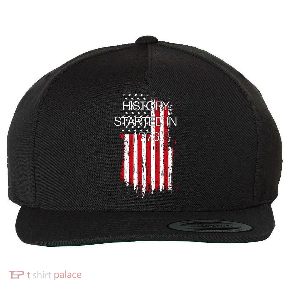 History Started In 1776 Wool Snapback Cap