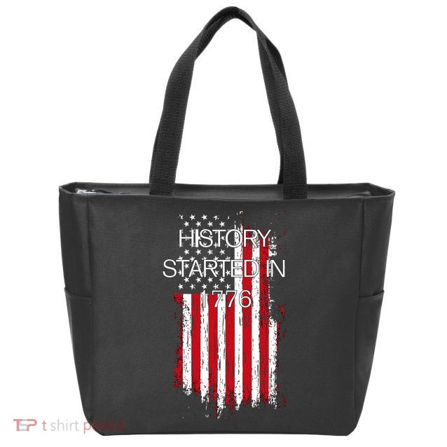 History Started In 1776 Zip Tote Bag