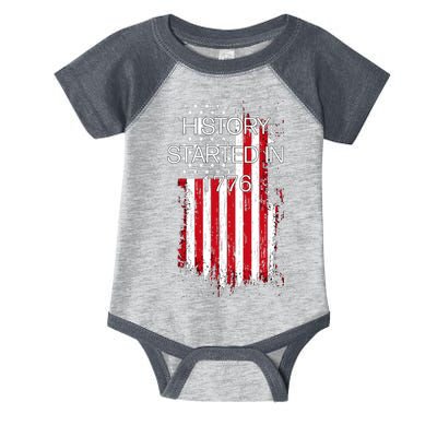 History Started In 1776 Infant Baby Jersey Bodysuit