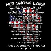 Hey Snowflake In The Real World Veteran Military Backpack