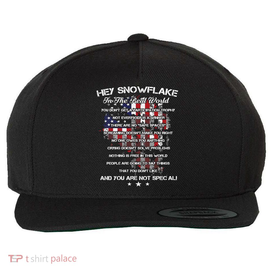 Hey Snowflake In The Real World Veteran Military Wool Snapback Cap
