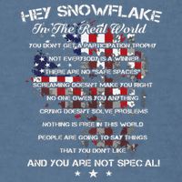 Hey Snowflake In The Real World Veteran Military Garment-Dyed Sweatshirt