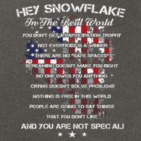 Hey Snowflake In The Real World Veteran Military Cotton Canvas Backpack