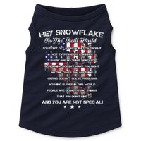Hey Snowflake In The Real World Veteran Military Doggie Tank