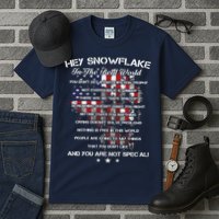 Hey Snowflake In The Real World Veteran Military Tall T-Shirt