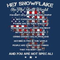 Hey Snowflake In The Real World Veteran Military Drawstring Bag