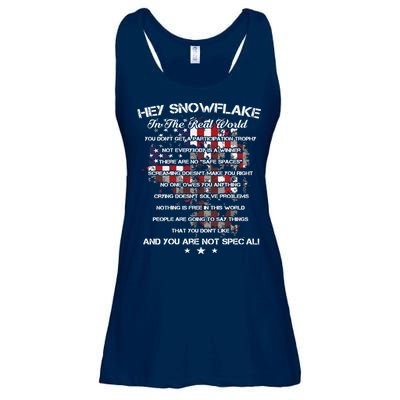 Hey Snowflake In The Real World Veteran Military Ladies Essential Flowy Tank