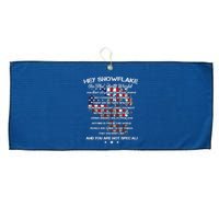 Hey Snowflake In The Real World Veteran Military Large Microfiber Waffle Golf Towel