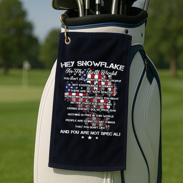 Hey Snowflake In The Real World Veteran Military Golf Towel