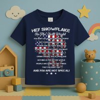 Hey Snowflake In The Real World Veteran Military Toddler T-Shirt