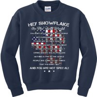 Hey Snowflake In The Real World Veteran Military Kids Sweatshirt