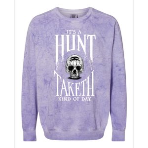 Hunt: Showdown It's A Hunt Taketh Kind Of Day Pullover Colorblast Crewneck Sweatshirt