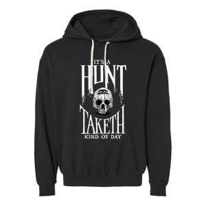 Hunt: Showdown It's A Hunt Taketh Kind Of Day Pullover Garment-Dyed Fleece Hoodie