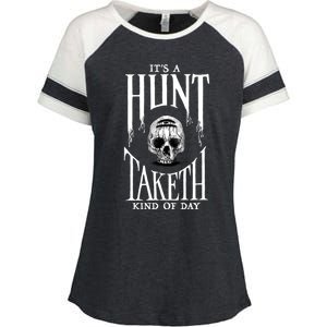 Hunt: Showdown It's A Hunt Taketh Kind Of Day Pullover Enza Ladies Jersey Colorblock Tee