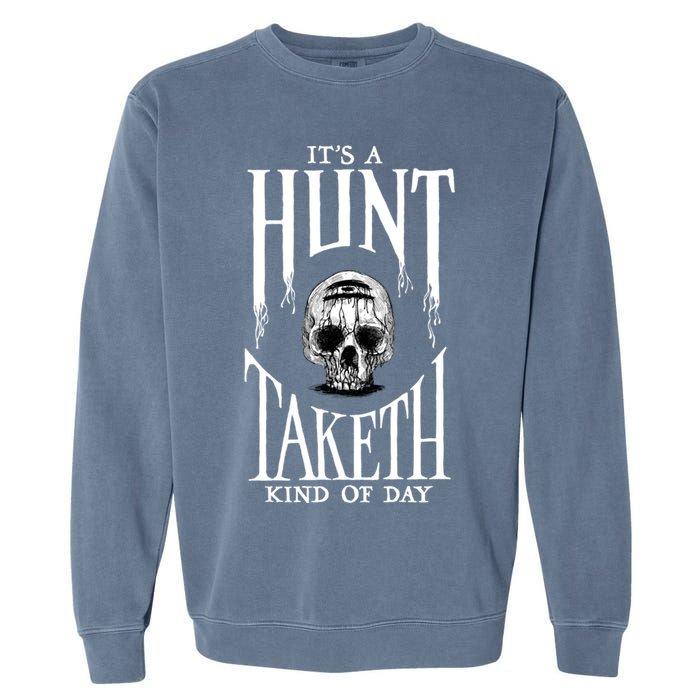 Hunt: Showdown It's A Hunt Taketh Kind Of Day Pullover Garment-Dyed Sweatshirt