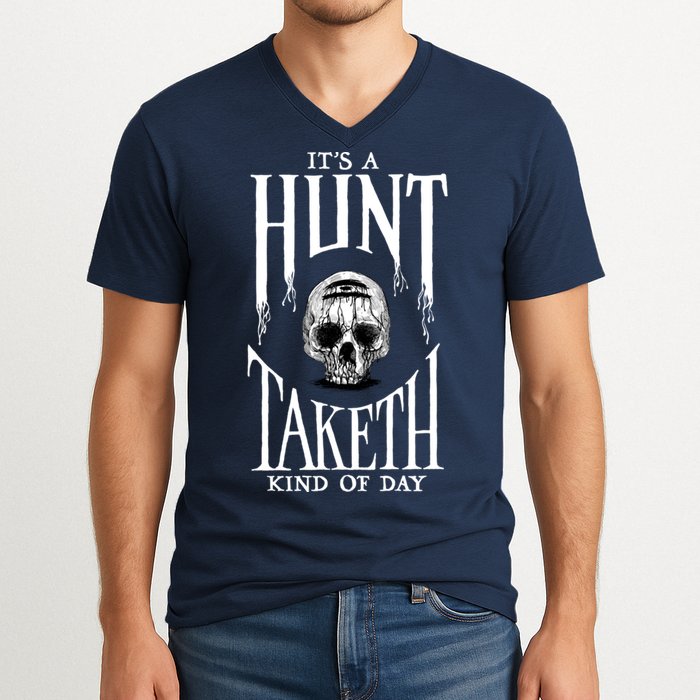 Hunt: Showdown It's A Hunt Taketh Kind Of Day Pullover V-Neck T-Shirt