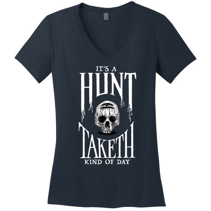 Hunt: Showdown It's A Hunt Taketh Kind Of Day Pullover Women's V-Neck T-Shirt