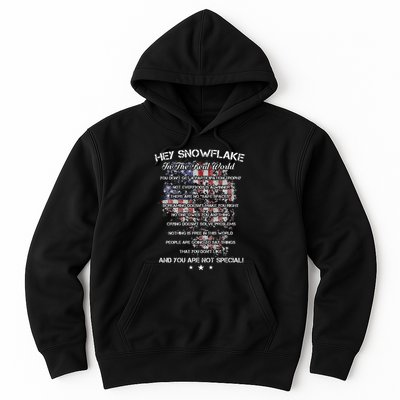 Hey Snowflake In The Real World Veteran Military Hoodie