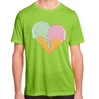 Heart Shaped Ice Cream Cute Gift Adult ChromaSoft Performance T-Shirt